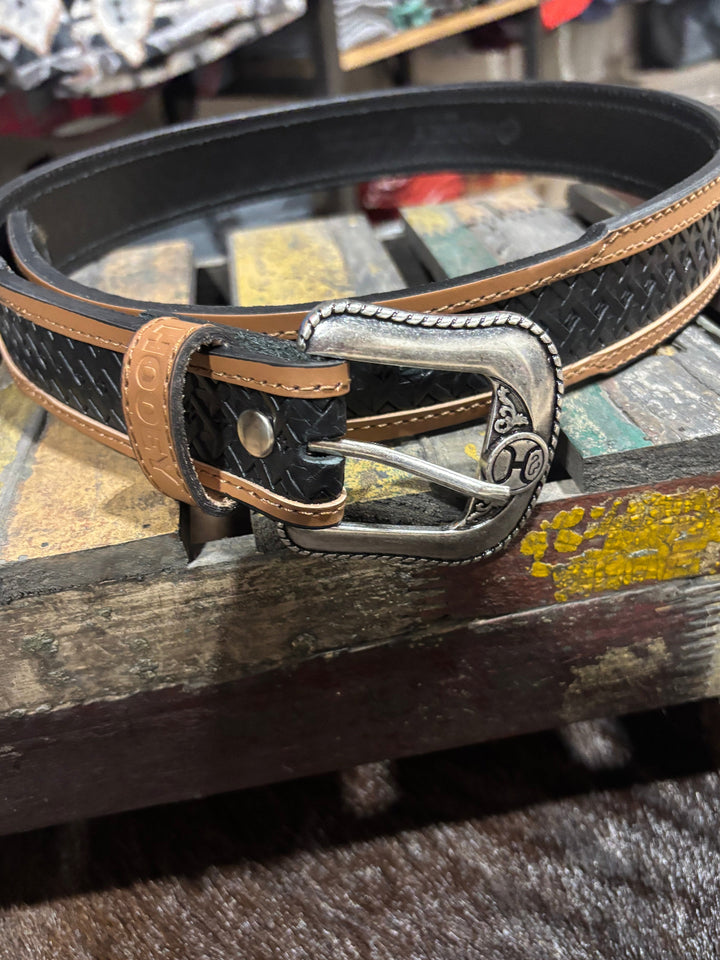 Men's Hooey Hands-Up Basket Weave Classic Belt