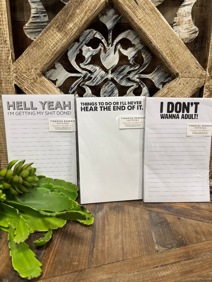 Large Notepad by Tiramisu Paper
