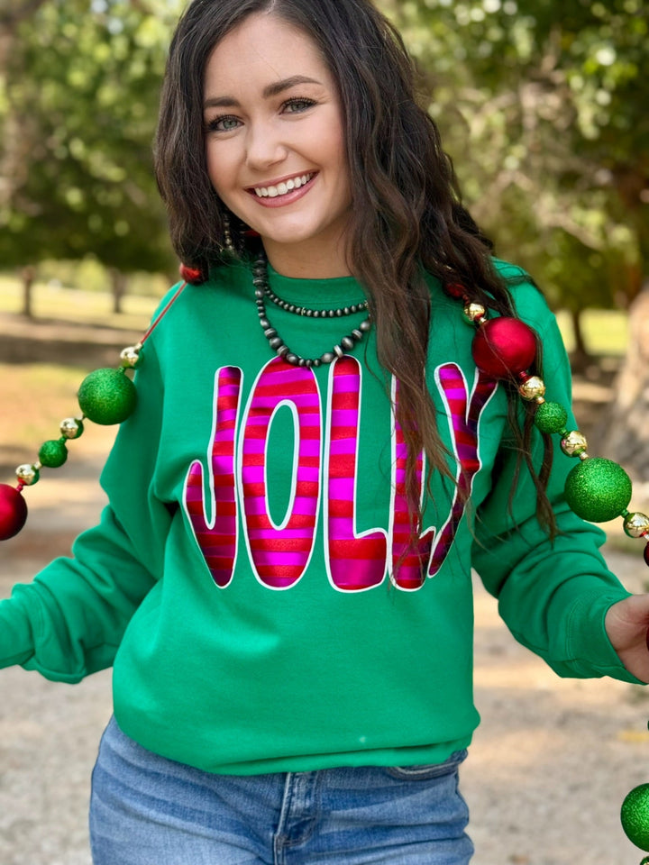 Jolly Sweatshirt in Metallic Puff by Texas True Threads