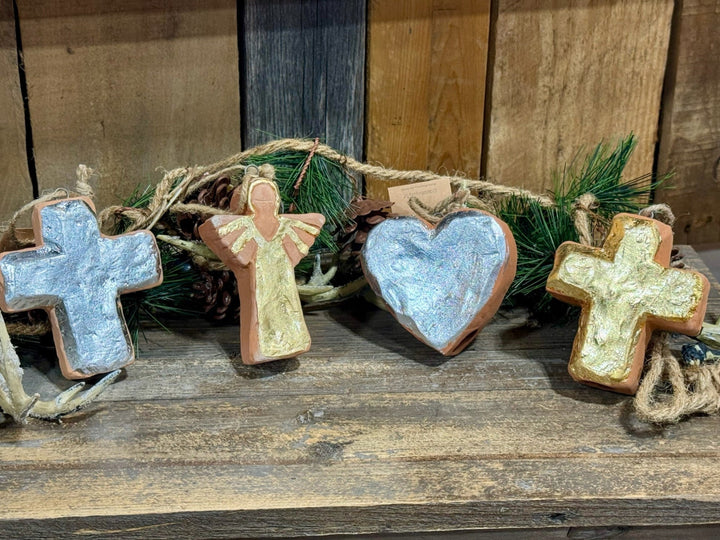 Christmas Terracotta Ornament by Mud Pie