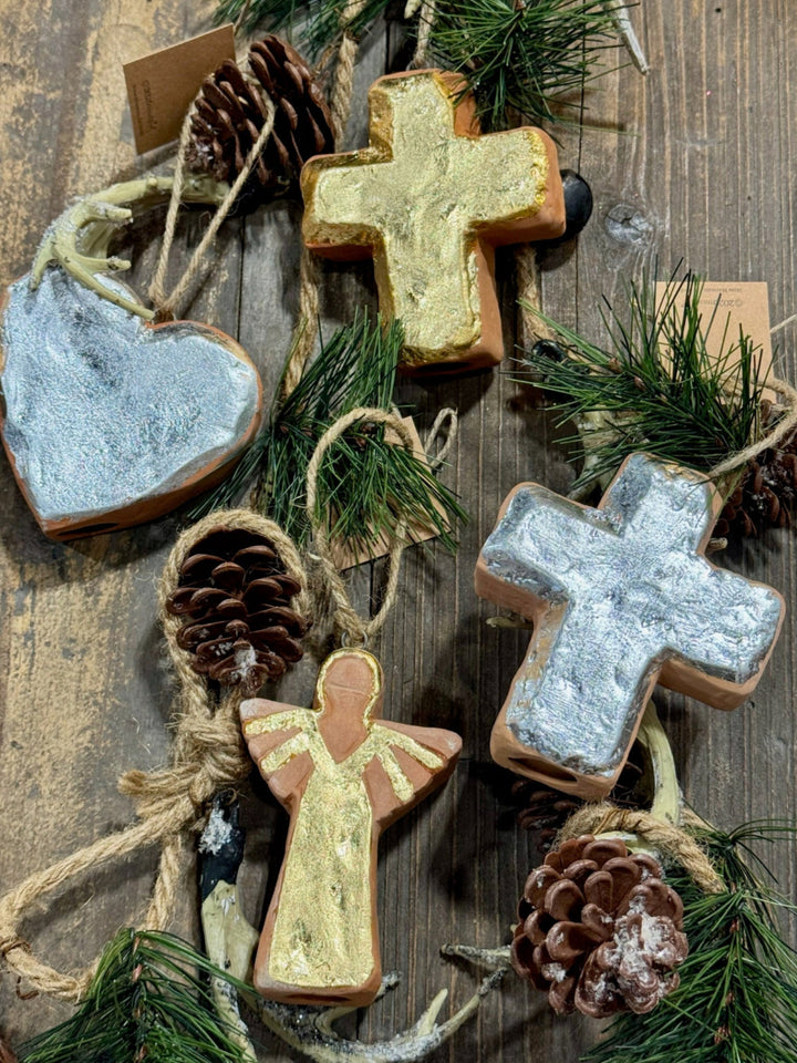 Christmas Terracotta Ornament by Mud Pie