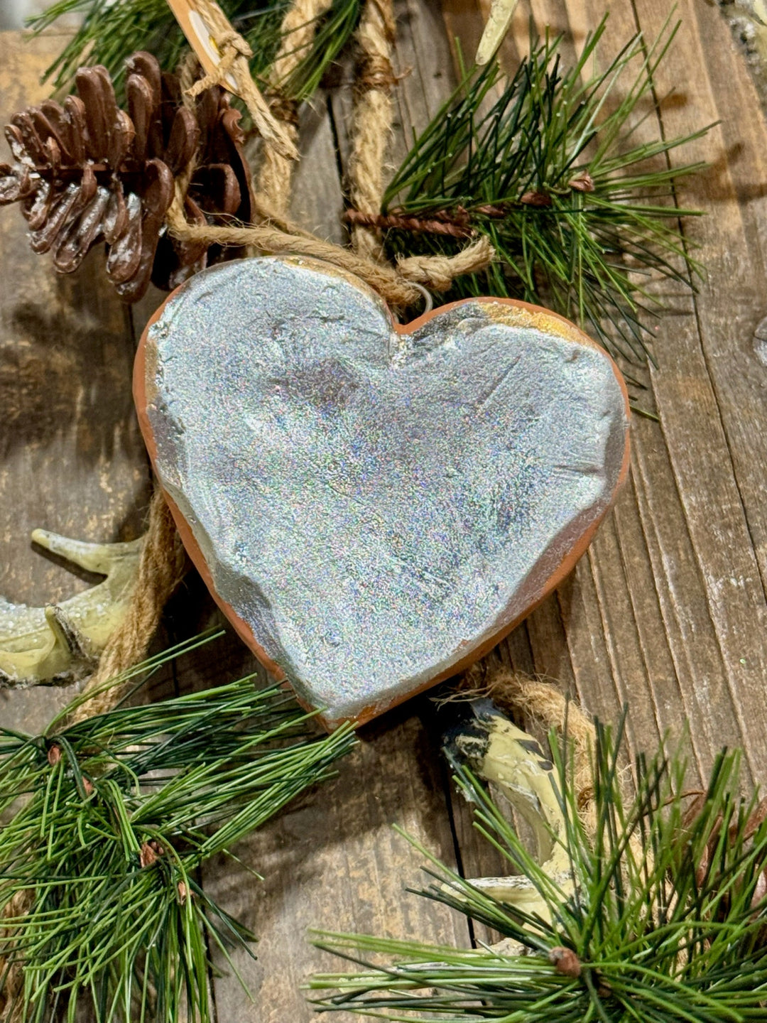 Christmas Terracotta Ornament by Mud Pie