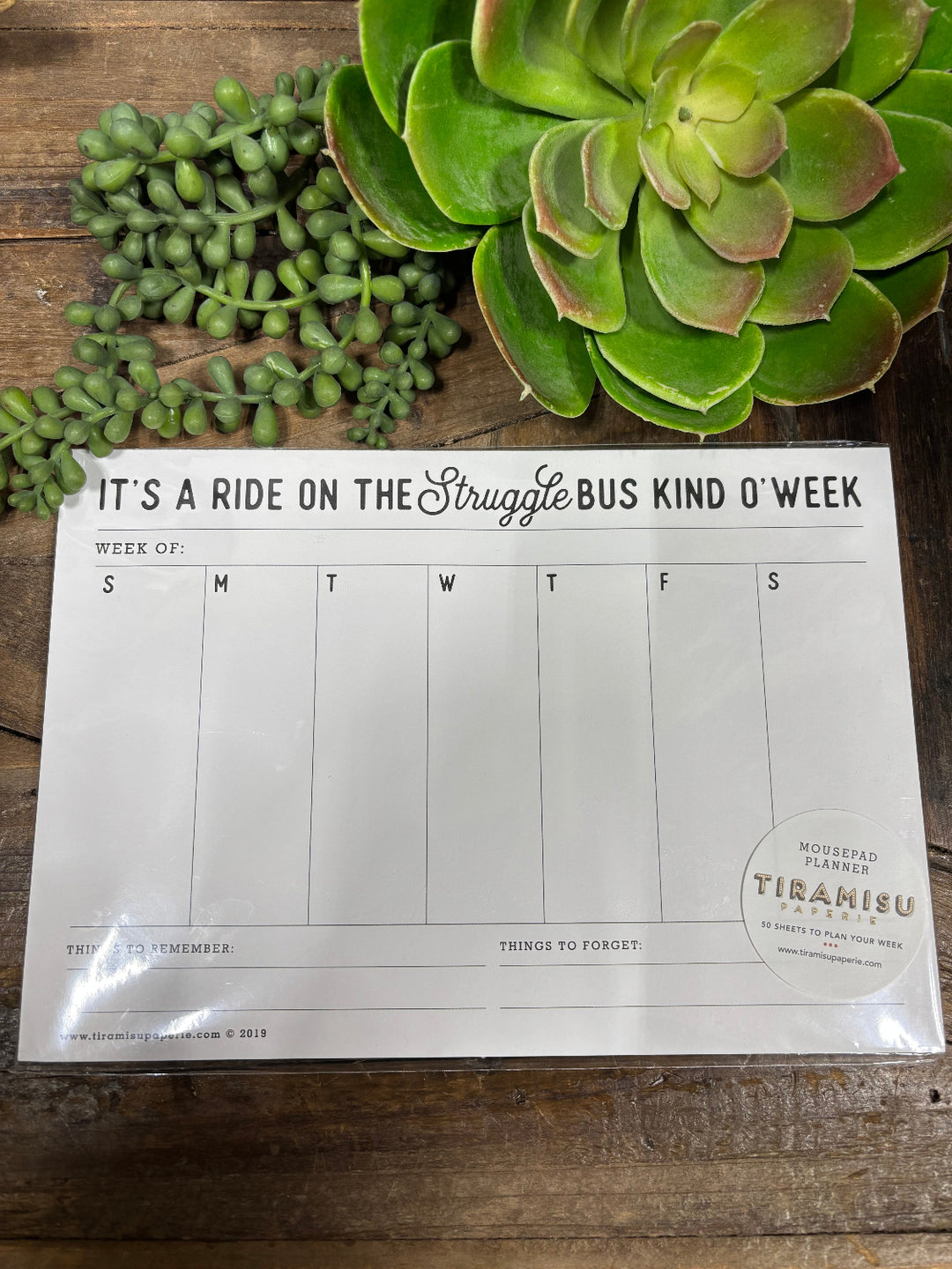 It's a Ride on the Struggle Bus Notepad Planner