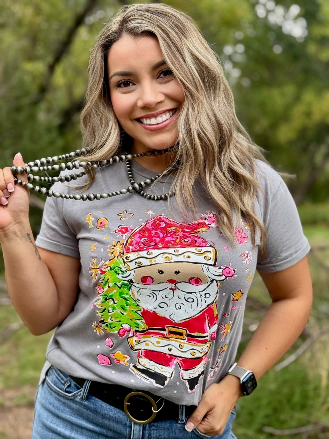 Callie's Santa Claus Graphic Tee by Texas True Threads