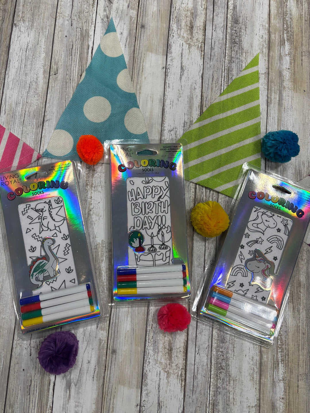 Coloring Socks for Kids