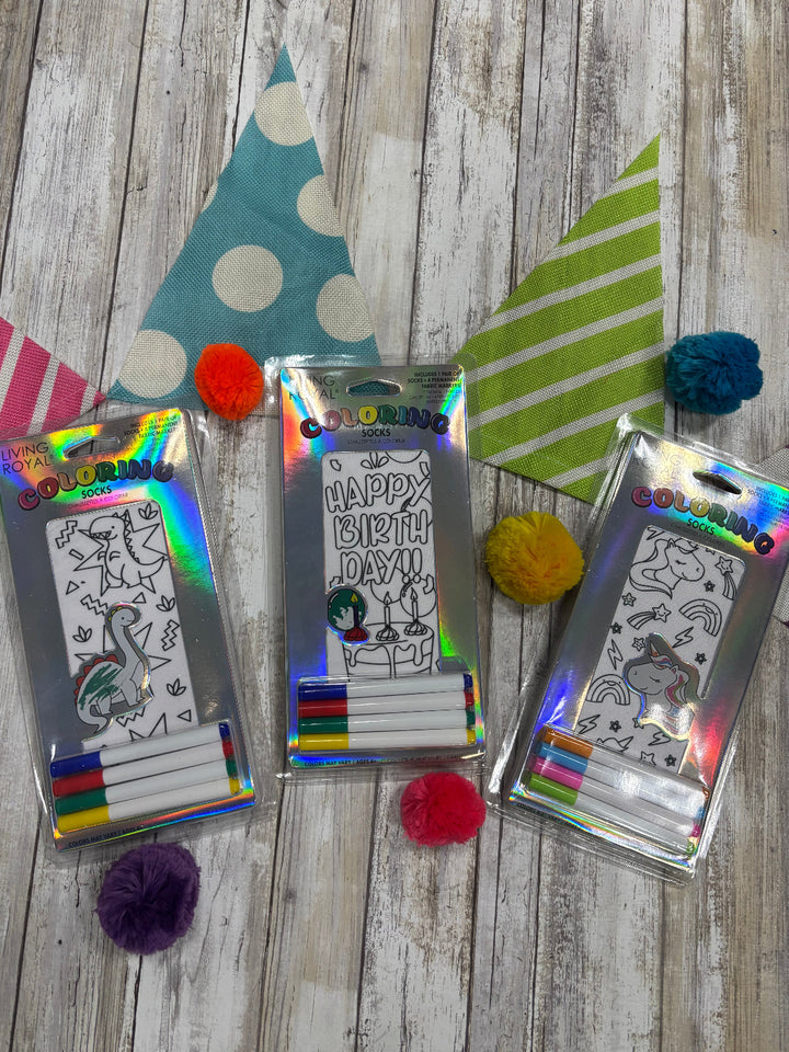 Coloring Socks for Kids