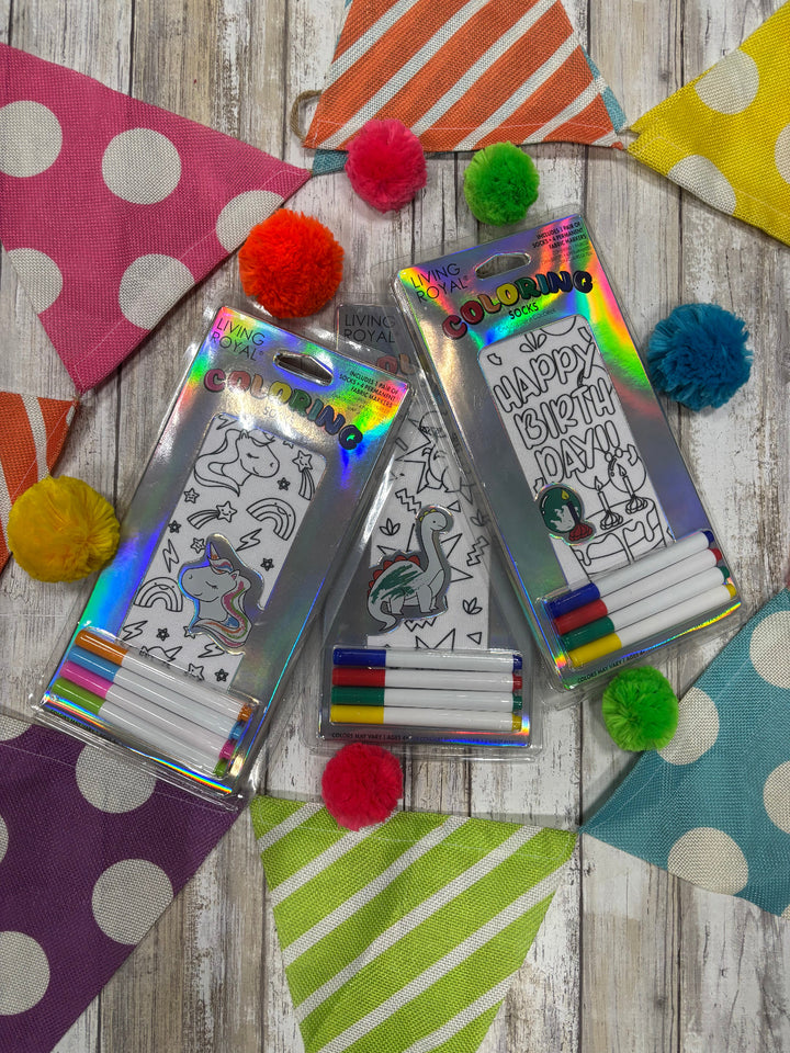 Coloring Socks for Kids