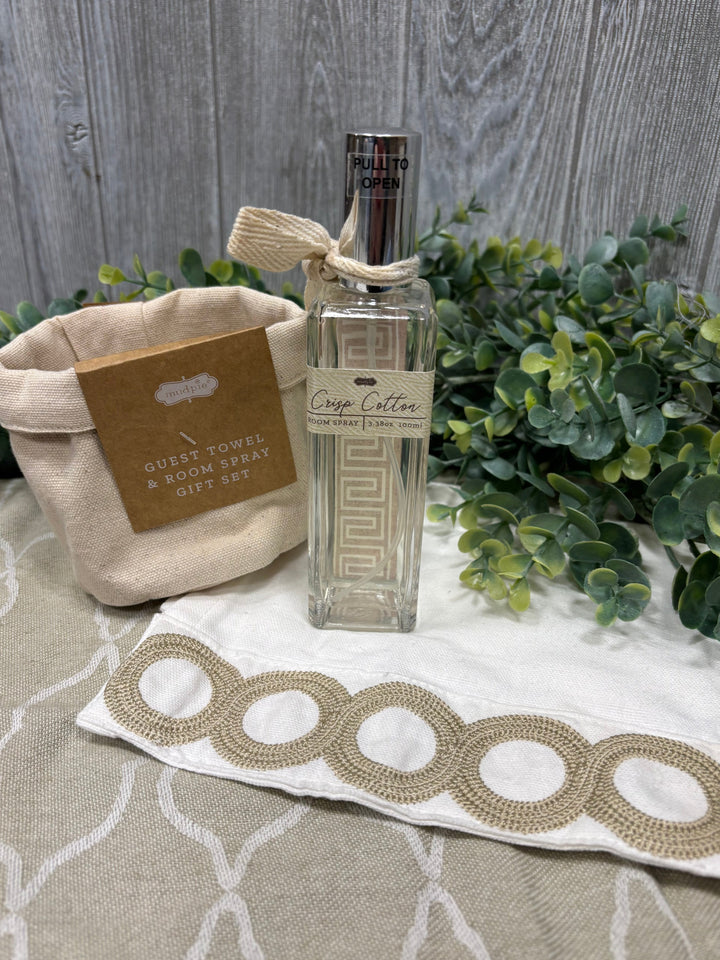 Classic Guest Towel & Room Spray Gift Set by Mud Pie