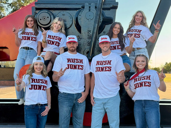 Original Rush the Jones Graphic Tee by Texas True Threads
