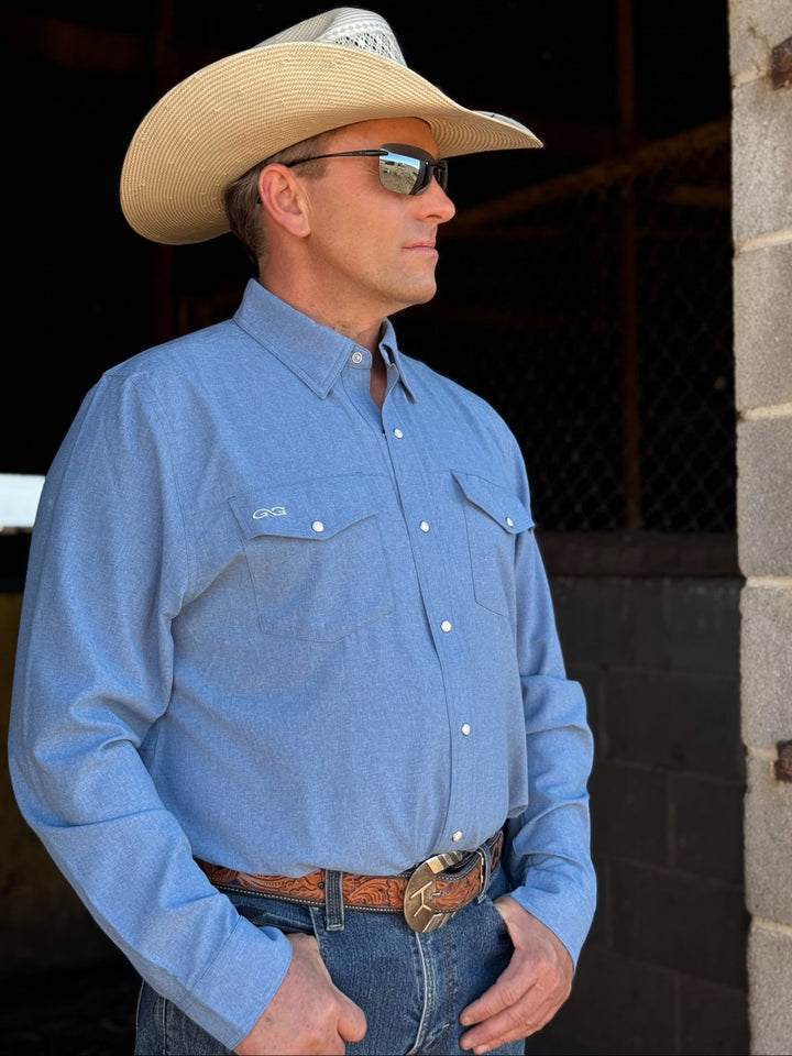 Indigo Maverick Men's Shirt by Game Gaurd