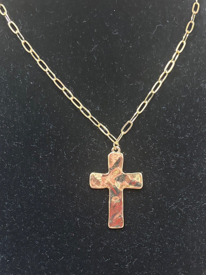 Freja Gold Cross Necklace