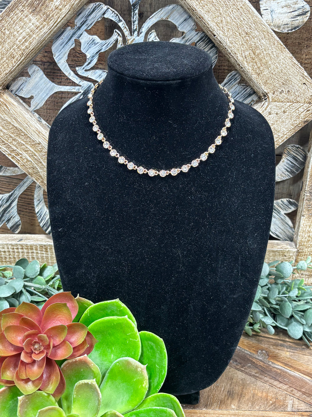 Creew Gold & Crystal Necklace