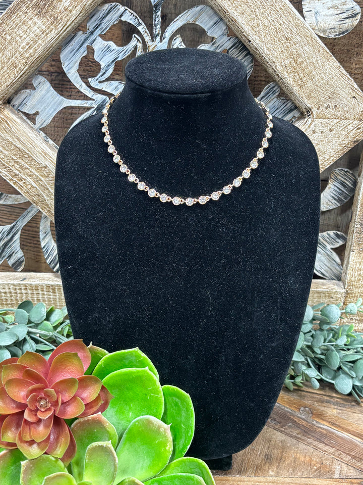 Creew Gold & Crystal Necklace