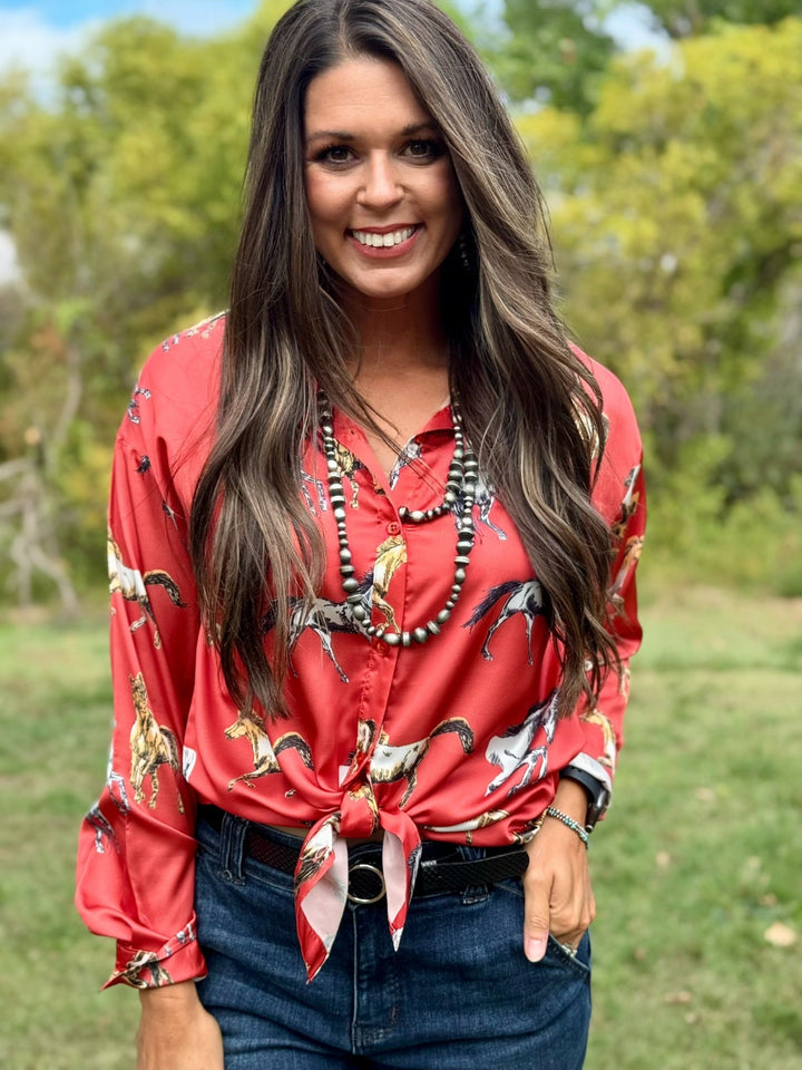 All The Wild Horses Blouse