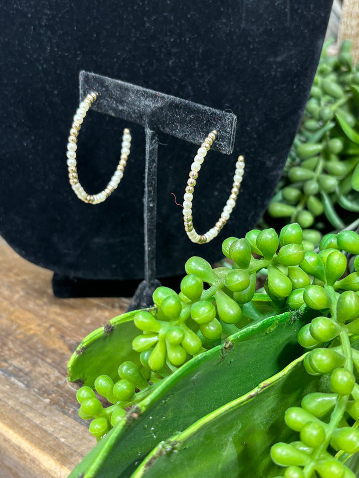 Shaw Gold & Pearl Earring