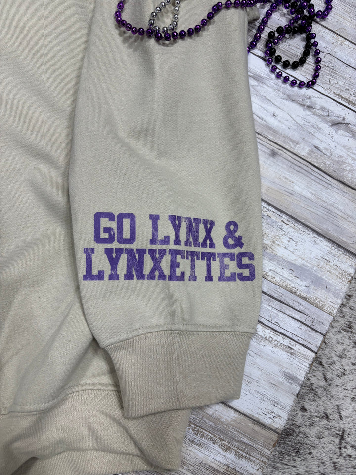 Collegiate Letter Beige Sweatshirt