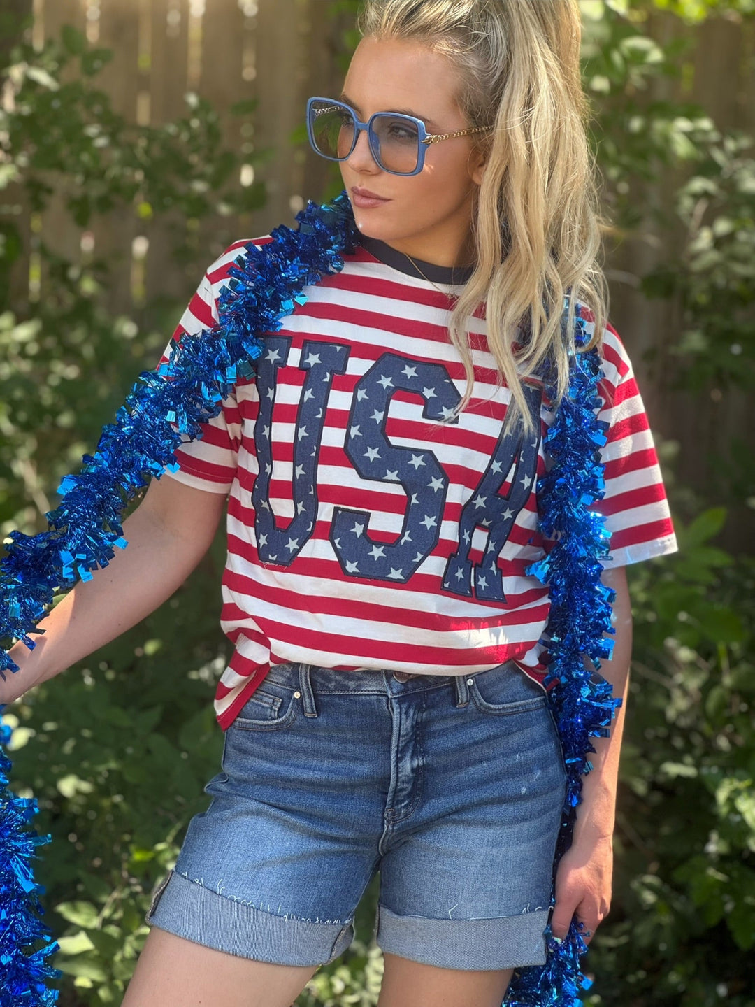 USA Red White and Blue Top