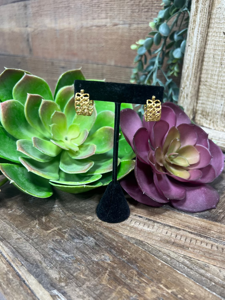 Hamilton Mini Gold Hoop Earrings