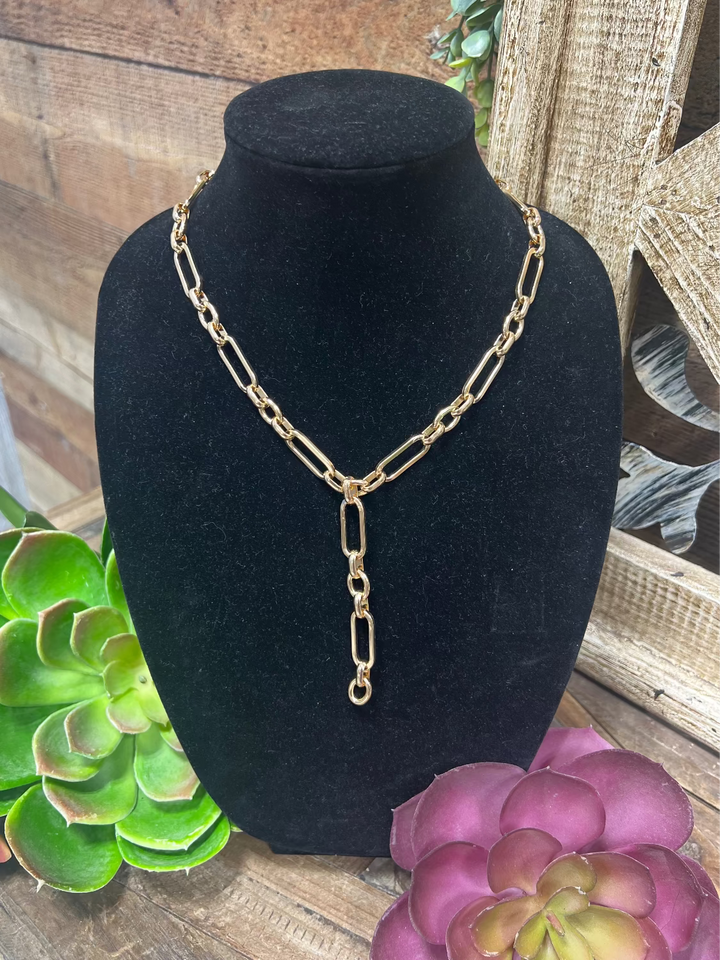 Wheeler Gold Chain Link Necklace