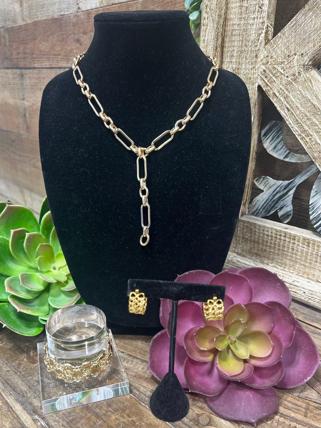 Wheeler Gold Chain Link Necklace