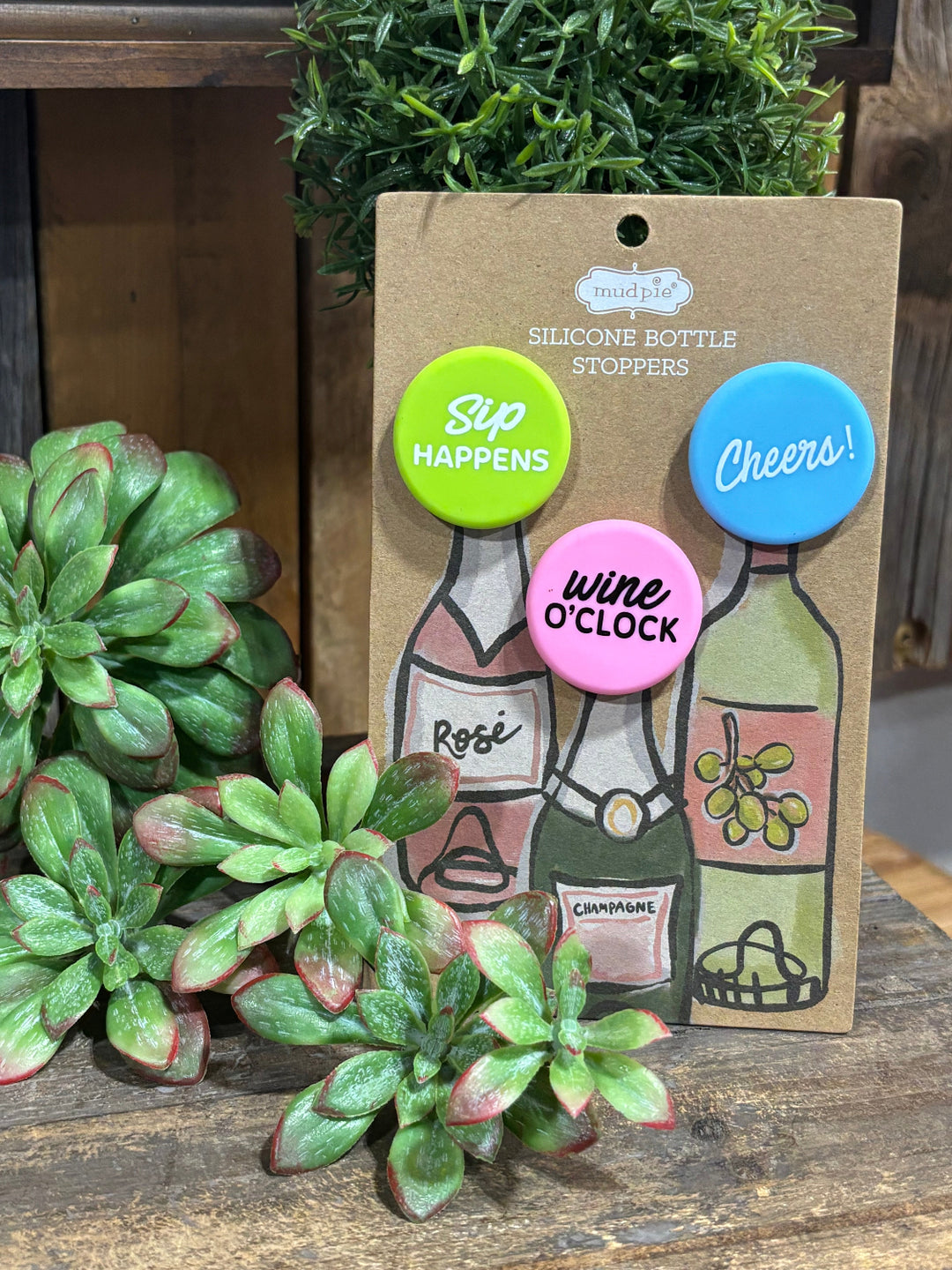 Silicone Bottle Stoppers by Mud Pie