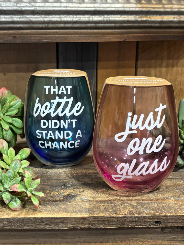 Giant Stemless Wine Glass by Mud Pie