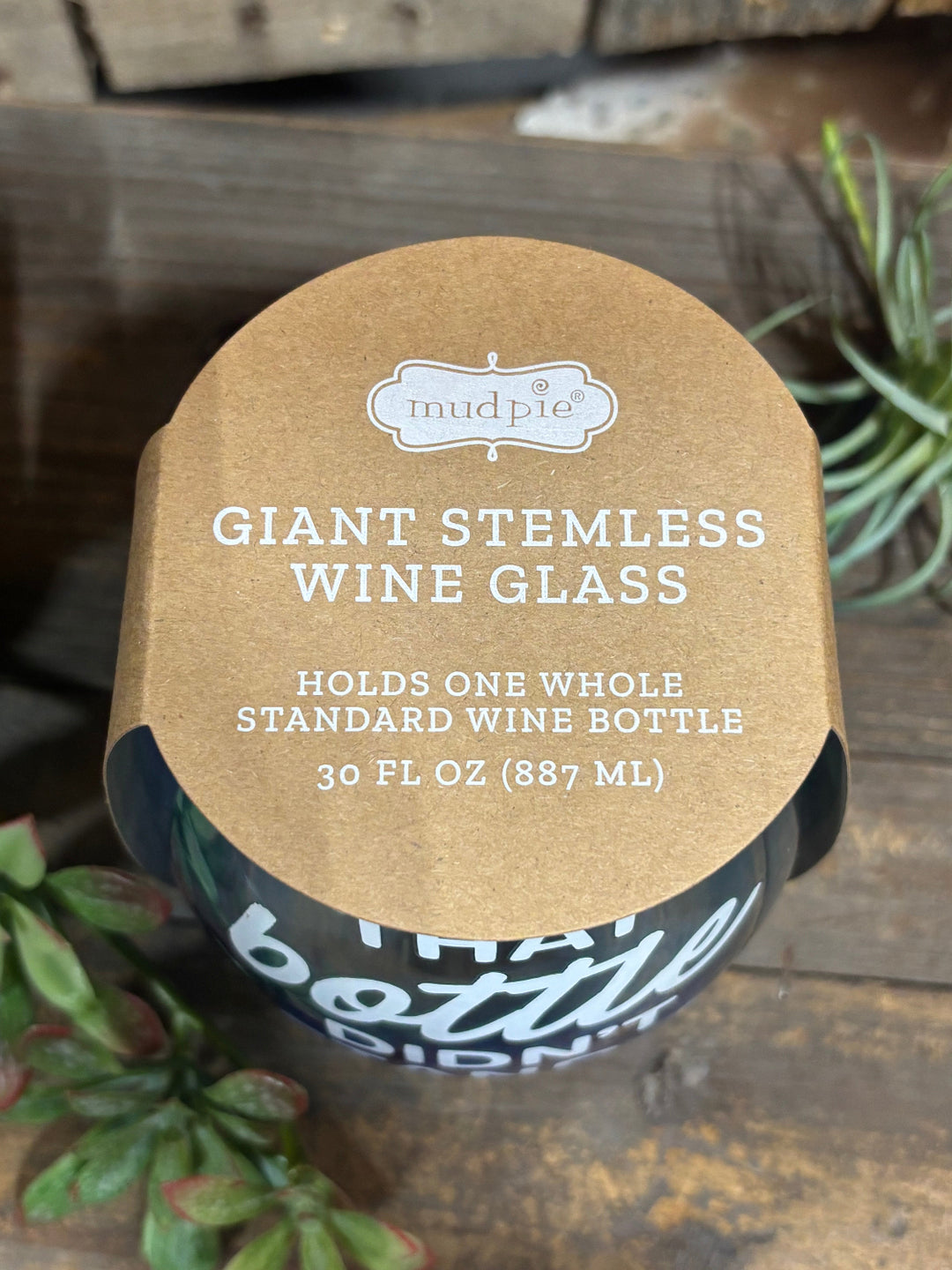Giant Stemless Wine Glass by Mud Pie