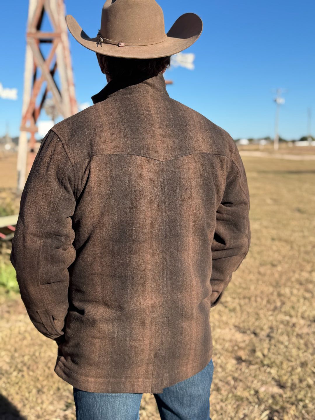 Frontier Brown Plaid Coat by Cinch