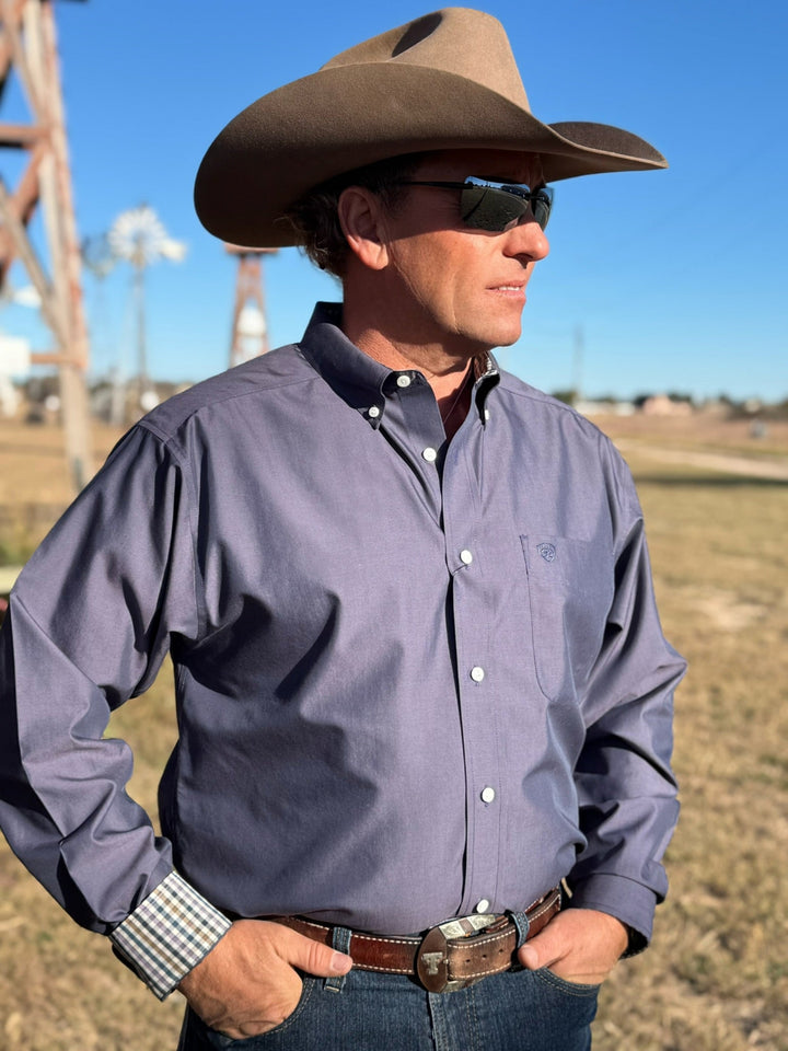 Solid Pinpoint Men's Oxford Shirt by Ariat