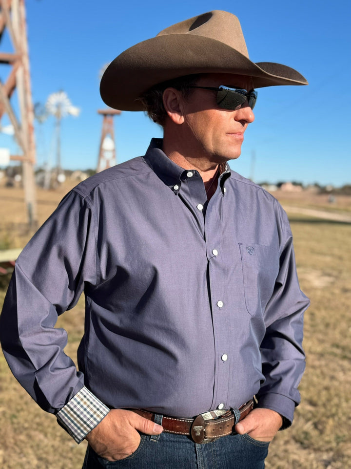 Solid Pinpoint Men's Oxford Shirt by Ariat