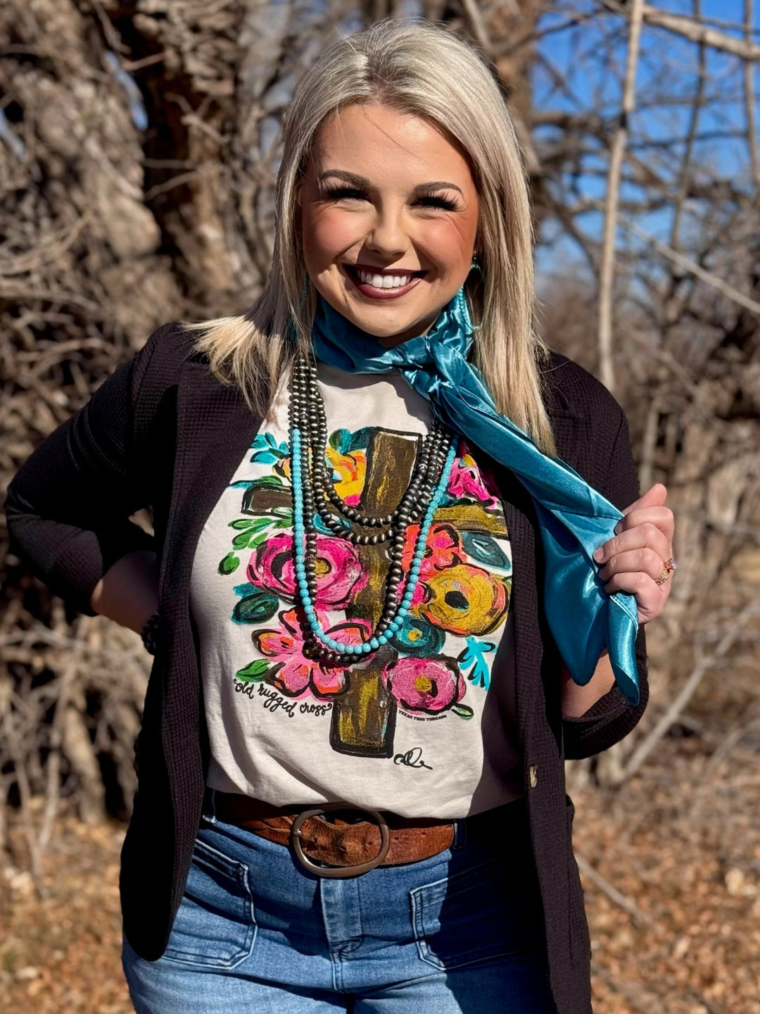 Callie's Old Rugged Cross Tee by Texas True Threads