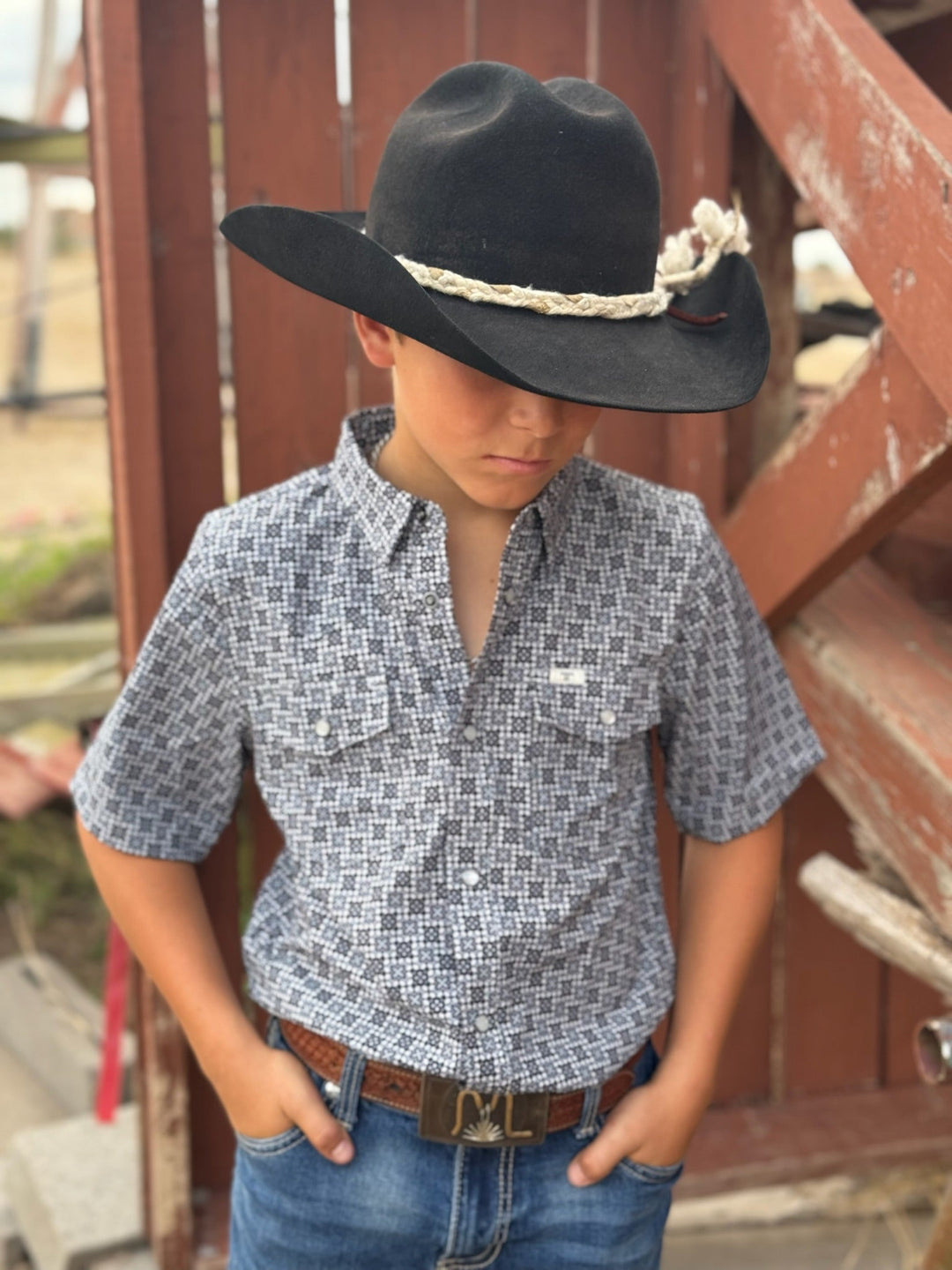 Kid Colton Pearl Snap Boy's Shirt