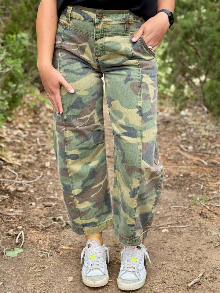 Dynasty Camo Barrel Jean by Risen