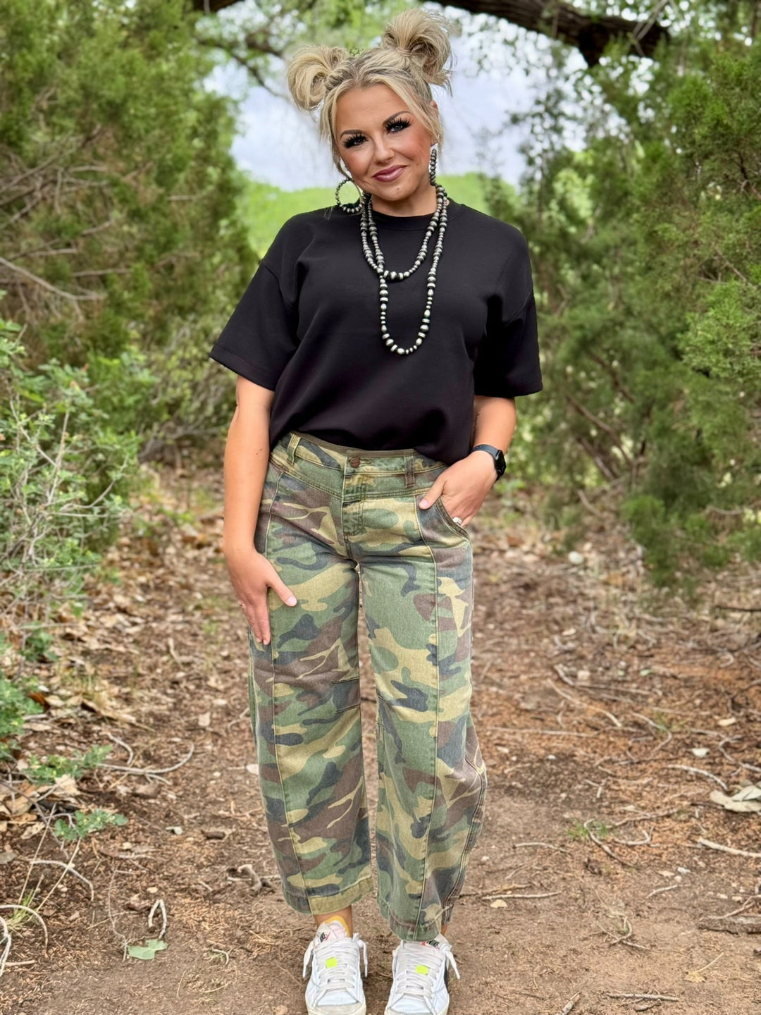 Dynasty Camo Barrel Jean by Risen