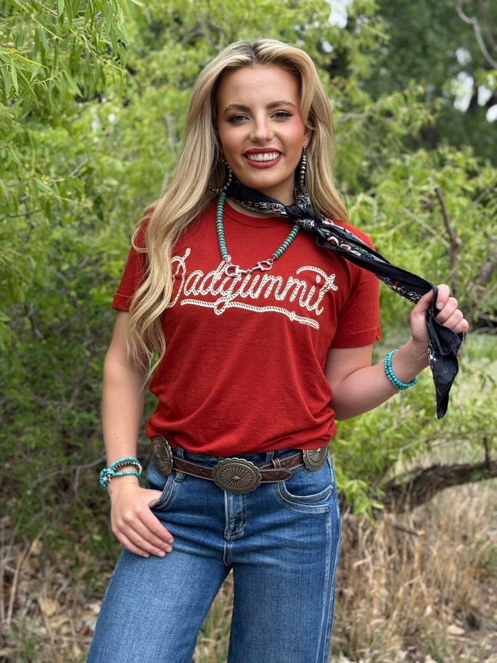 Dadgummit Rust Graphic Tee by Texas True Threads