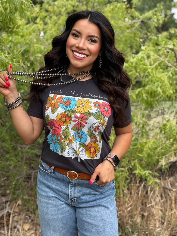 Great is Thy Faithfulness Graphic Tee by Texas True Threads