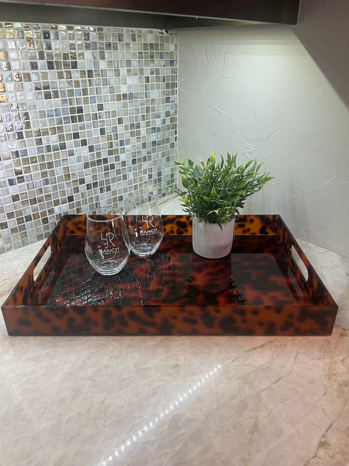 Tortoise Acrylic Tray Set by Mudpie