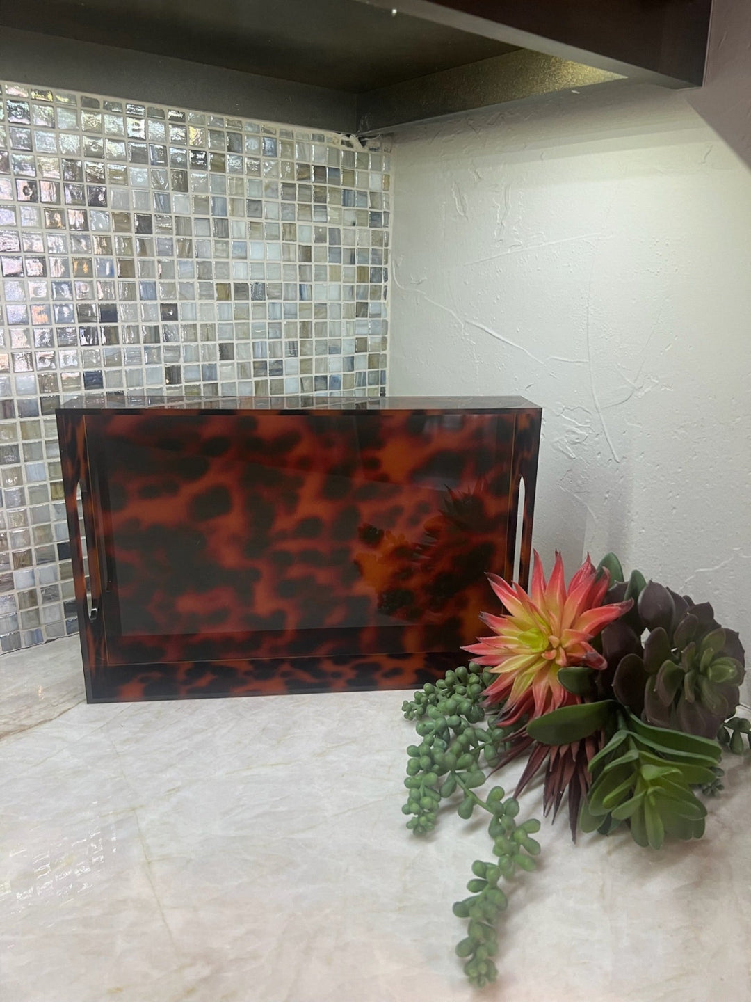 Tortoise Acrylic Tray Set by Mudpie