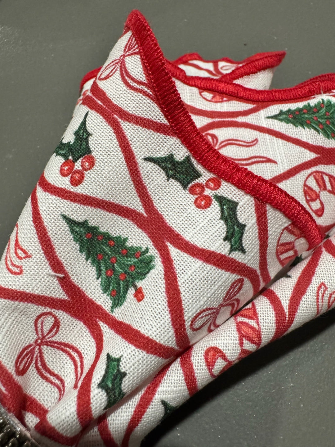 Set of 4 Christmas Pattern Napkins by Mud Pie