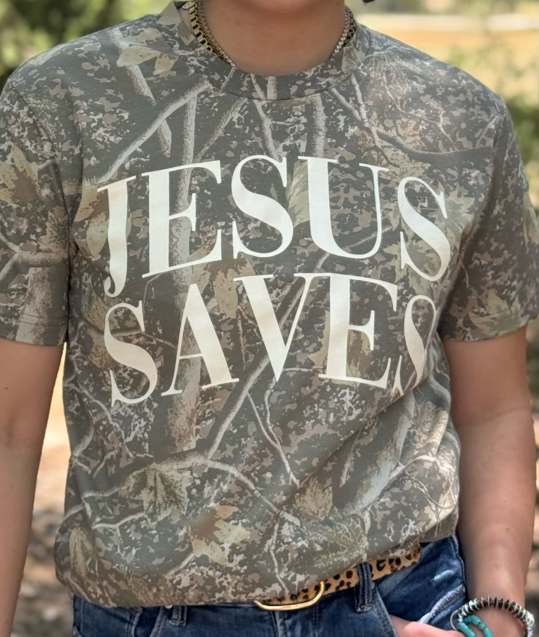 Jesus Saves Graphic Tee by Texas True Threads