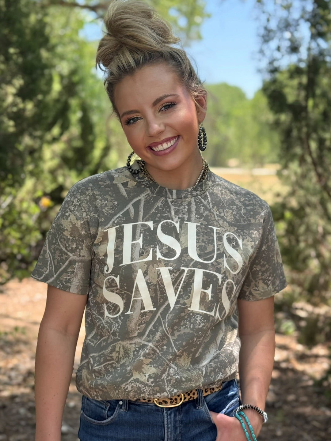 Jesus Saves Graphic Tee by Texas True Threads