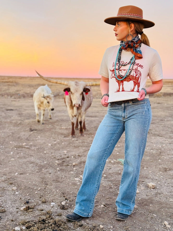 Lauren's Live The Dream Longhorn Graphic Tee by Texas True Threads