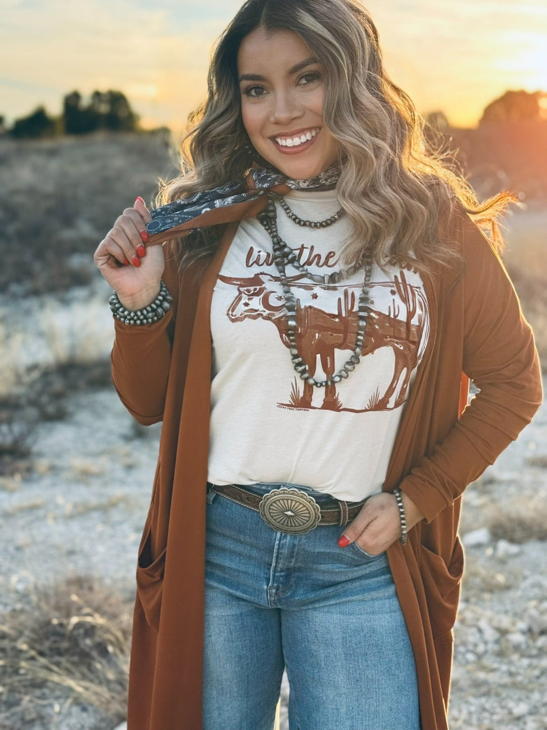 Lauren's Live The Dream Longhorn Graphic Tee by Texas True Threads
