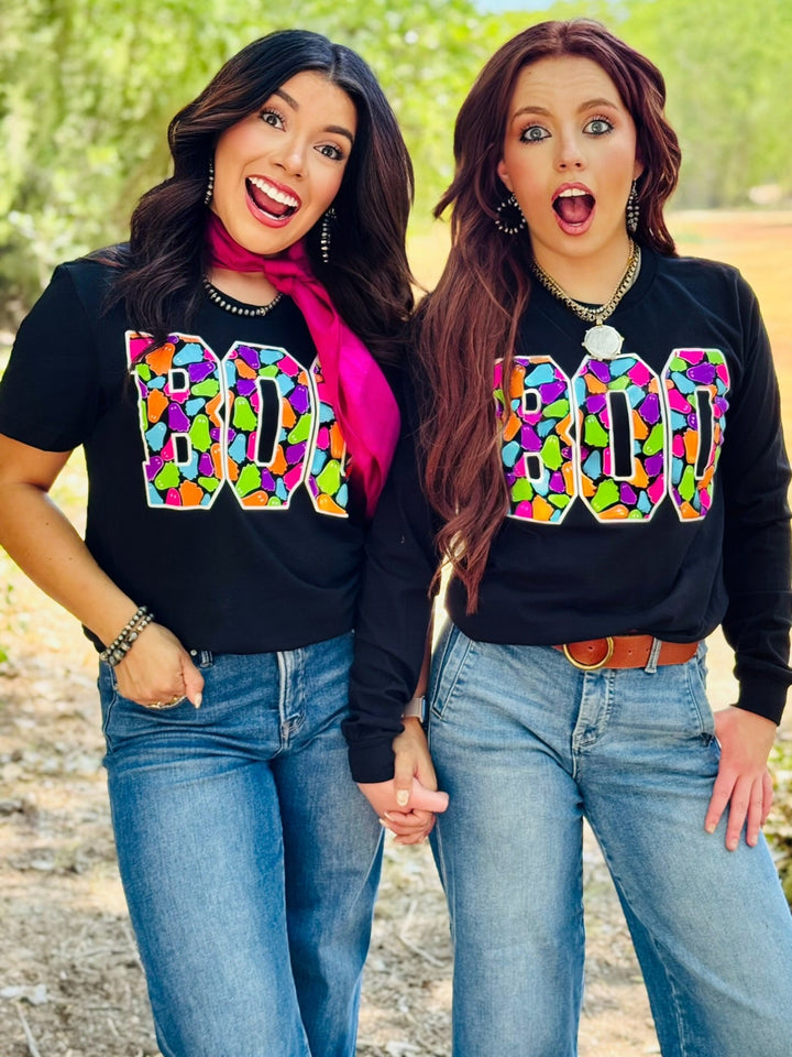 BOO Colorful Ghosts Graphic Tee by Texas True Threads