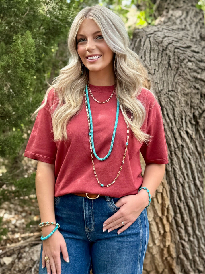 Shana Rust Sweater