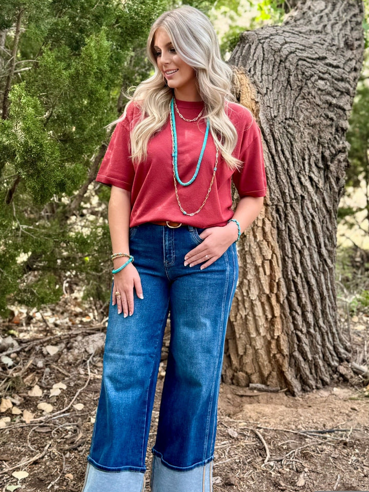Shana Rust Sweater