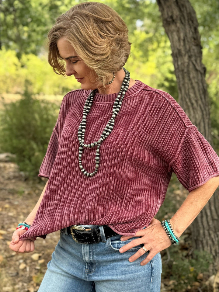 Merlot Wine Sweater