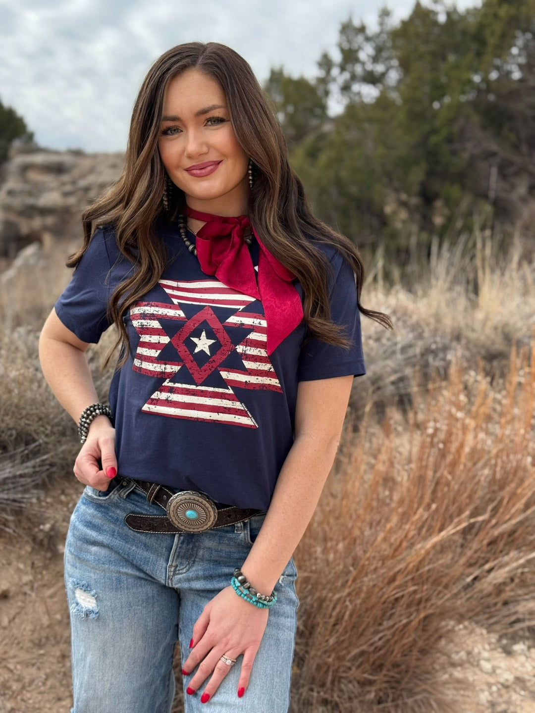 Freedom Aztec Graphic Tee by Texas True Threads