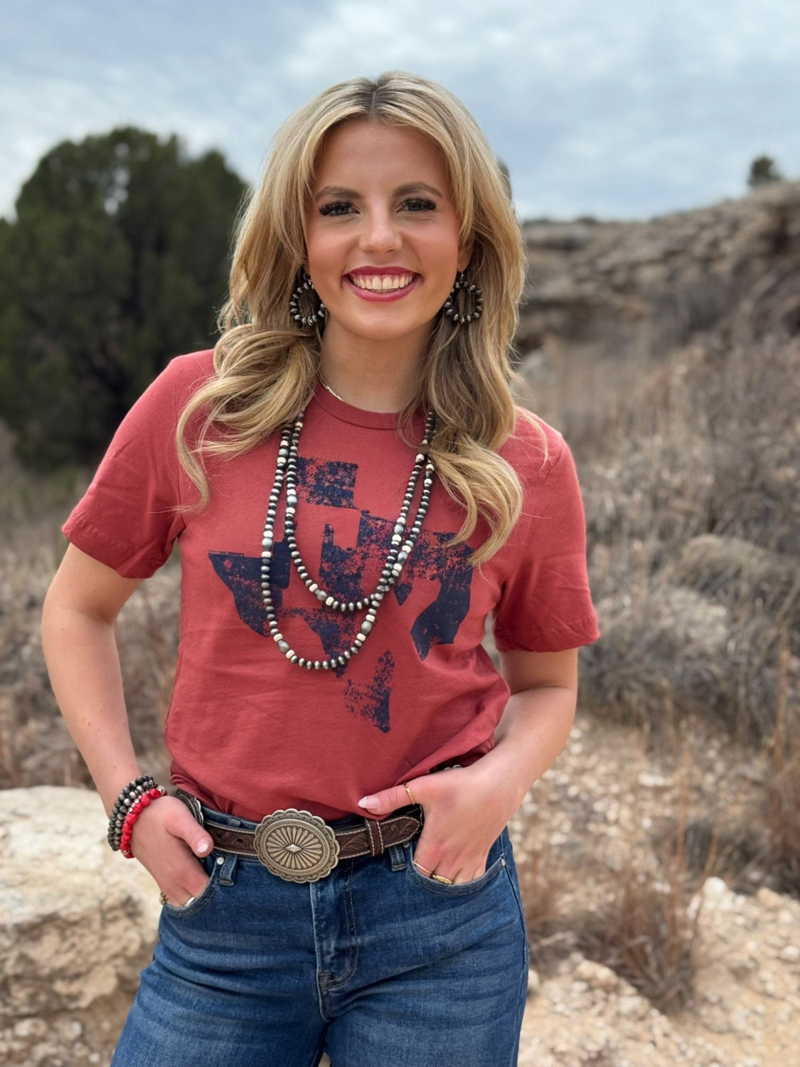 Stamped Texas Graphic Tee by Texas True Threads – Horse Creek Boutique