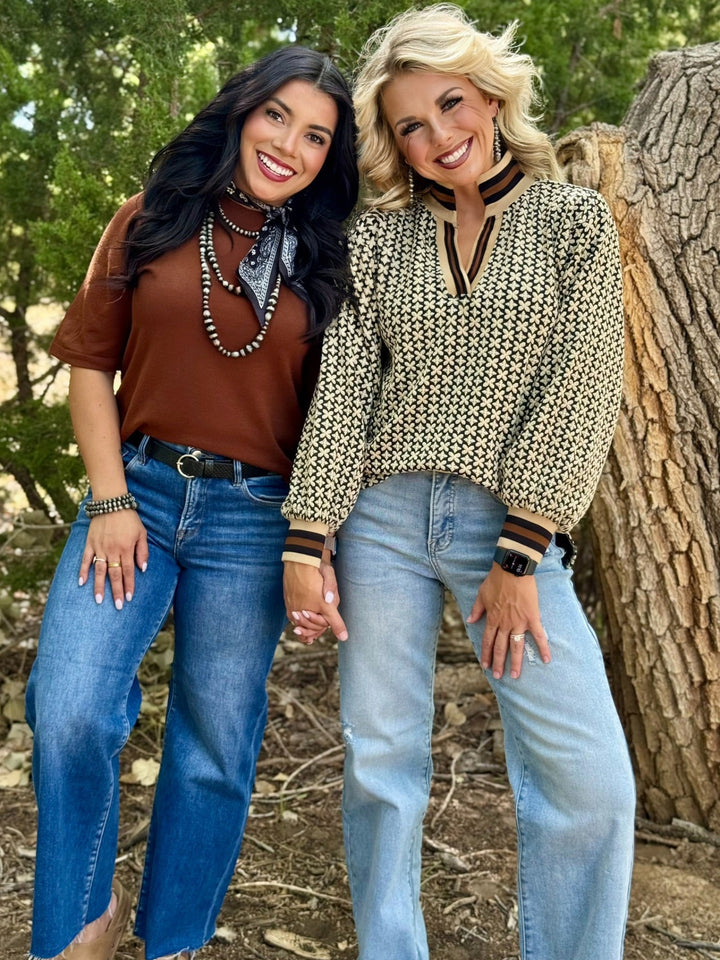 Right Touch Brown Sweater